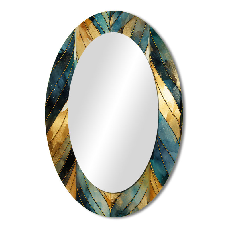 Somerford - Miroir mural Mid-Century, H 36 po x l 24 po