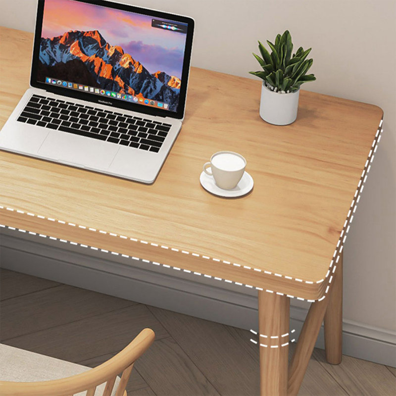 Bureau d'écriture Burlywood, H 29,53 po x l 86,61 po x P 23,62 po