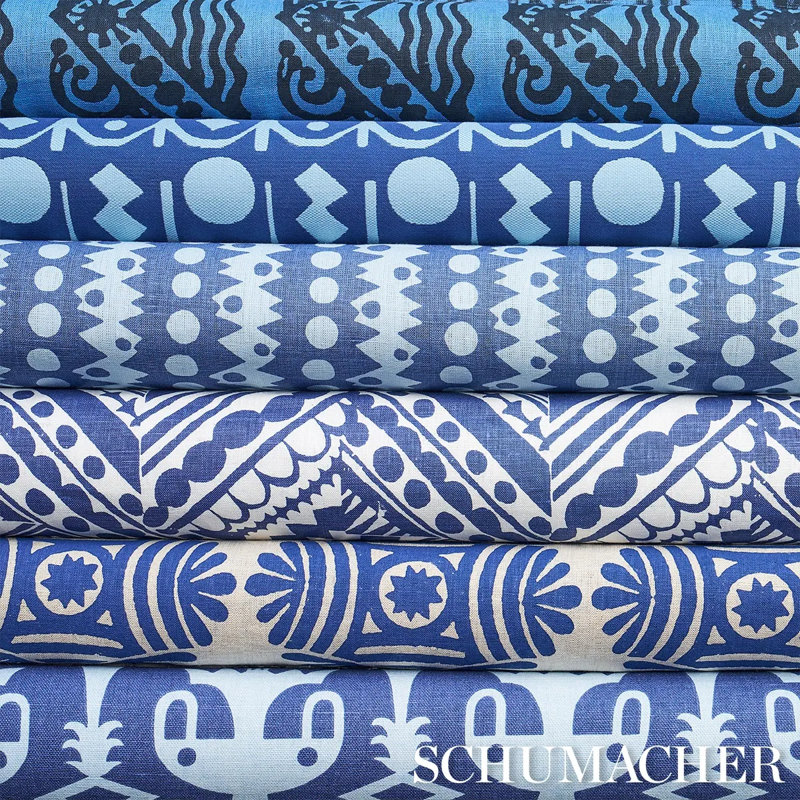 Schumacher x Drusus Tabor Trickledown Fabric