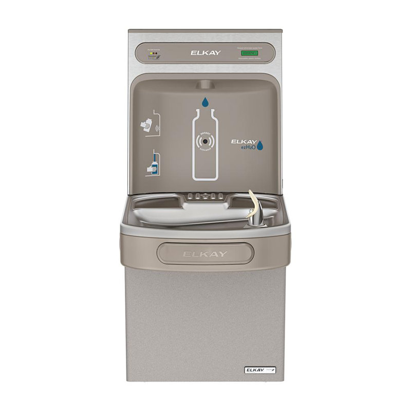 Station de remplissage murale pour bouteilles, Gris clair