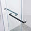 Porte de douche coulissante double sans cadre