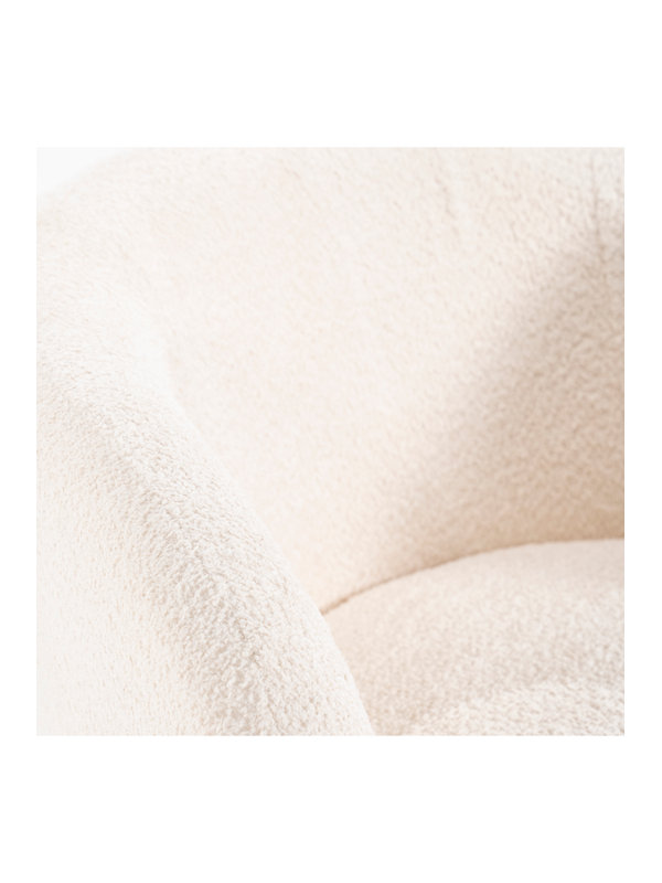 Chaise d'appoint Balou, Polyester beige