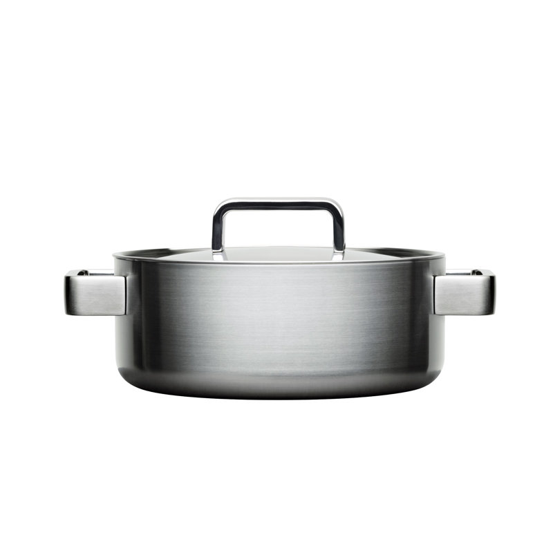 Iittala Stainless Steel Round Casserole with Lid, 3-qt.