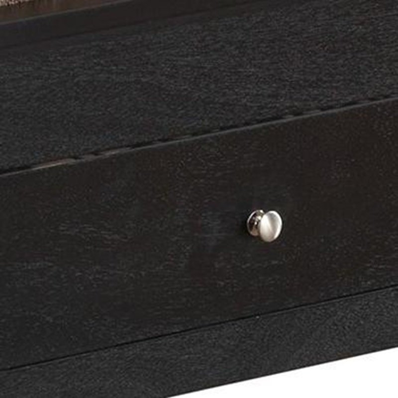 Elegant Black Storage Bed With Style, King