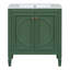 Meuble-lavabo de style rétro avec lavabo, deux portes et tablette intérieure, charnières à fermeture en douceur-1481443477