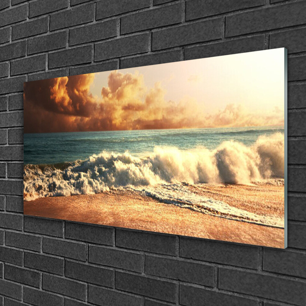 Glass Print Wall Art 100X50cm Image Printed On Glass Decorative Wall Picture Behind Toughened / Tempered Safety Real Glass For Kitchen & Living Room T