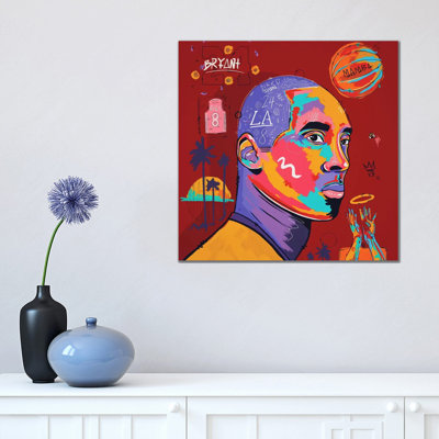 Kobe Burgundy by Nuwarhol  Painting Print