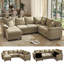 Canapé-lit modulaire convertible de 107 po avec rangement dissimulé et accoudoirs rembourrés ergonomiques-520081190