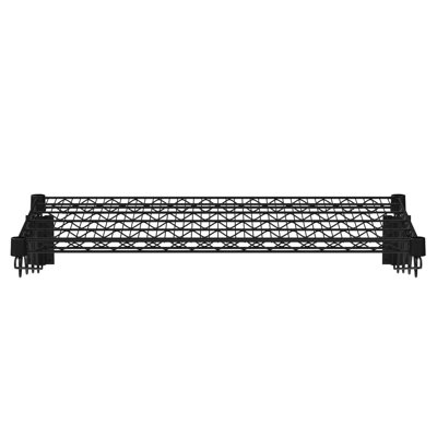 Black Epoxy Wire Wall Mount Shelf