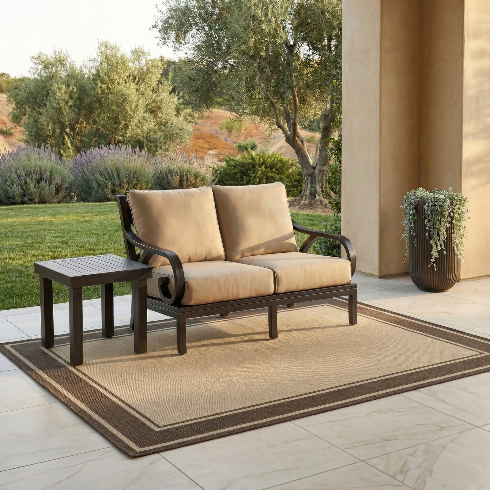 Monterey 22.64'' Aluminum Outdoor Side Table