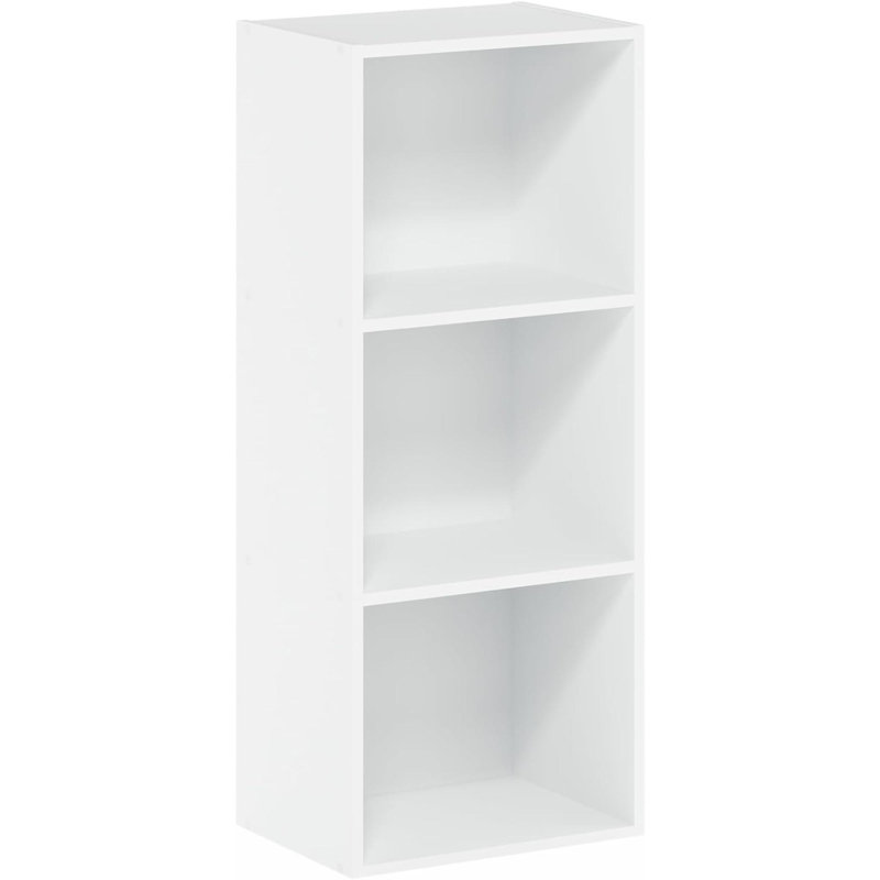 Bibliothèque / livre / rangement Luder, 3 niveaux, blanc