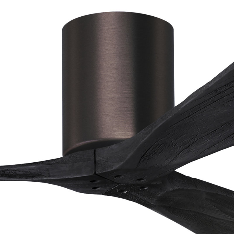 Irene Ceiling Fan, Brushed Bronze, 42", Matte Black