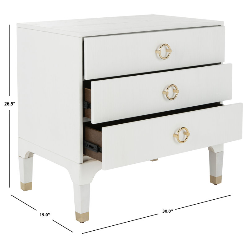 Brierwood 30'' W Nightstand, White