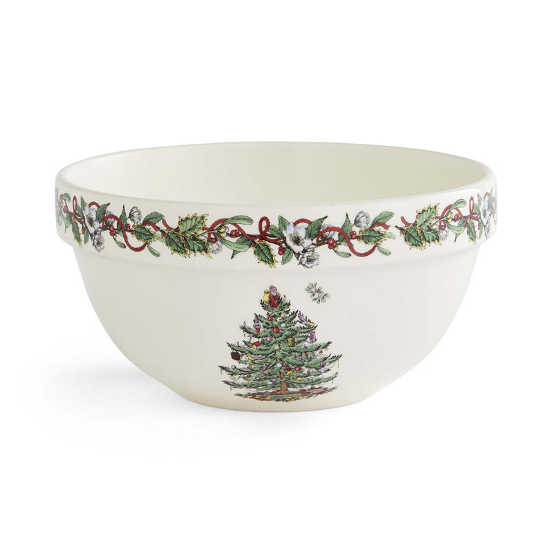 Christmas Wreath 7" Stacking Bowls, Set of 6