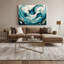 «Hawaiian Manta Rays», art mural sur toile verte-1691767875