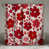 Motif floral rouge / blanc