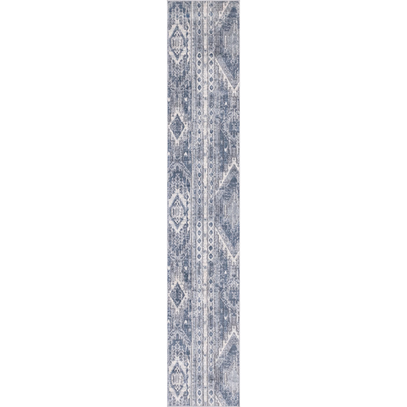 Santini Striped Indoor Rug, Runner 2'2" x 12'
