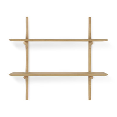 Pi Solid Wood Tiered Shelf