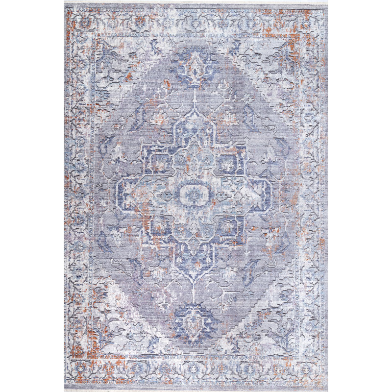 Ritchey Viscose Oriental Indoor Rug, Rectangle 5'3" x 7'7"