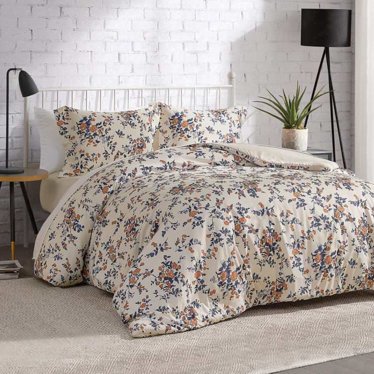 Lucky Brand Garden Bouquet Reversible Comforter Sets Queen 