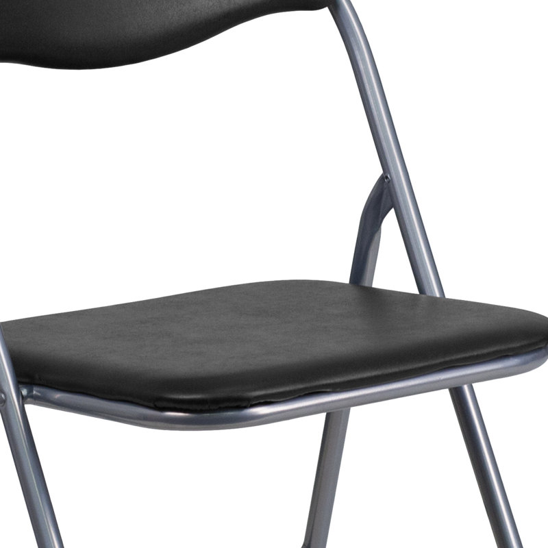 Chaise pliante rembourrée en vinyle Oliverson