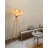 Japanese-style bamboo-woven solid wood floor lamp