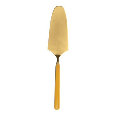 Fantasia Ice Gold Cake Server - Porcelain