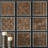 Ashling Rustic Abstract Wall Decor on Solid Wood