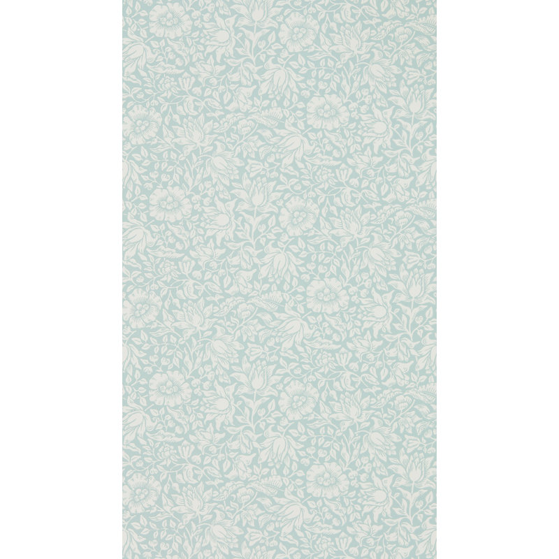 Mallow Wallpaper, Chalk Duck Egg