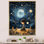 Childs Moonlight Nursery 4 - Art mural pour enfants, art sur toile