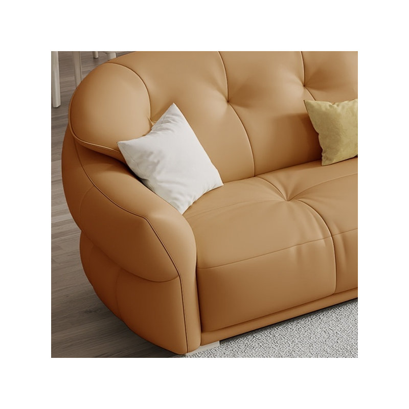 Canapé nordique simple de style crème pour petite famille, 2, H 35,43 po x l 74,8 po x P 39,37 po