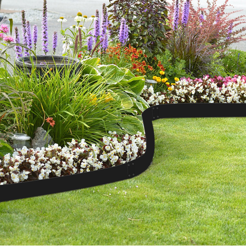 Lawn Edging Fencing, 10 cm H x 100 cm W x 0.1 cm D