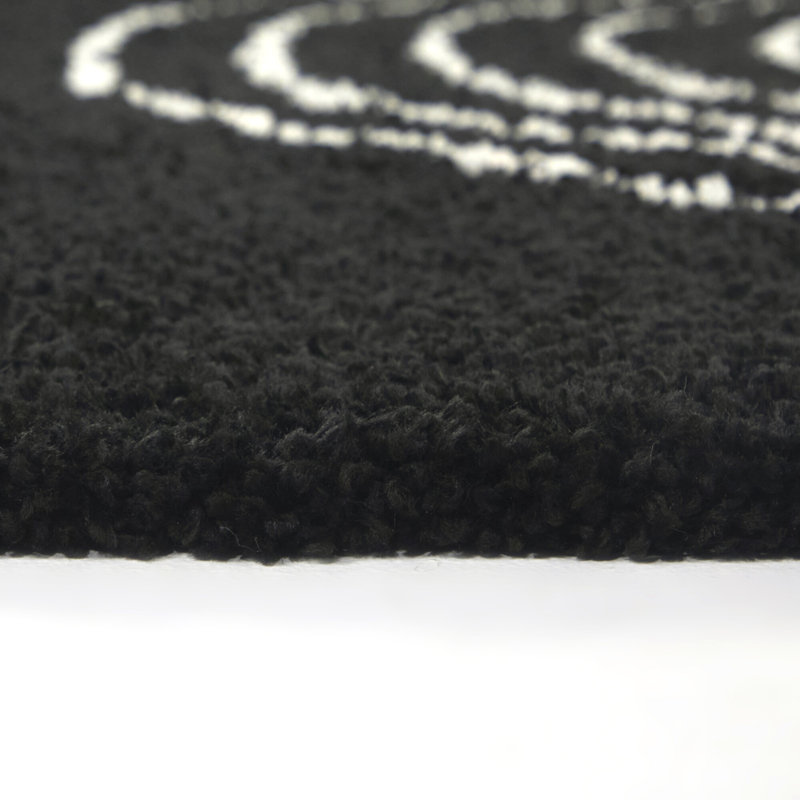Oaklynn Charcoal Contemporary Shag Area Rug, Rectangle 7'10" x 10'