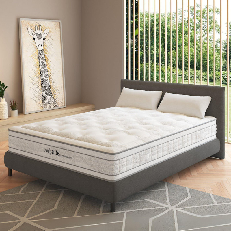 Lyra Pocket Sprung Luxury Quilted Mattress Medium Firm, Small Double (4')
