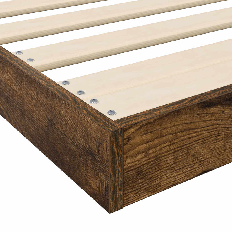 Bed, Smoked Oak, Small Single (2'6)