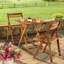 Ensemble de 2 chaises de patio pliantes en bois massif