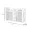 Bureau de réception rectangulaire en bois manufacturé Farmhouse-1554442451