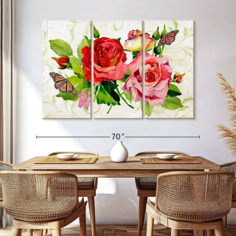 Bouquet de roses rouges Harnek, H 42 po x l 65 po