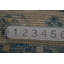 Tapis de couloir bleu teint à la main Oushak 3 x 14