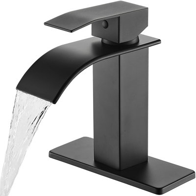 Modern Waterfall Bathroom Faucet - Single Handle Design