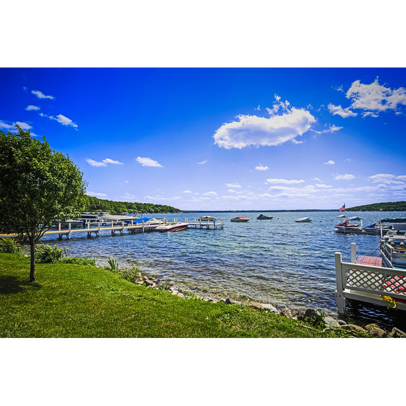 Lake Geneva In Wisconsin - Wrapped Canvas Print, 30cm H x 46cm W x 3.8cm D