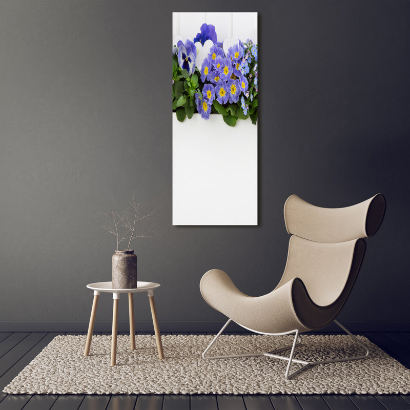 Violet Flowers - Wrapped Canvas Print