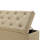 Linen Blend Upholstered Storage Bench