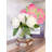 Rose Peony Arrangement, Artificial Faux Table Centerpiece-1623004992