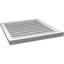 Rectangle Surface Mount Signature Urethane Functional Gable Vent, Primed Tan-101813559