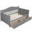 Gray Twin Wooden Daybed with 2 Drawers - Sofa Bed for Bedroom & Living Room, No Box Spring Needed-117495159