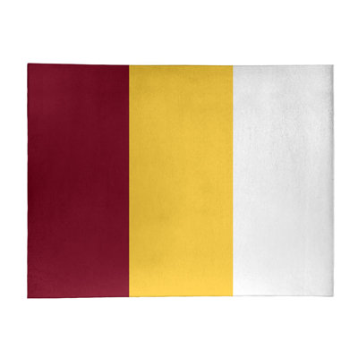 Tapis de zone rouge/jaune
