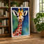 Giraffe Portrait Boho 1 Piece Wrapped Canvas Wall Art-136729304-136729300