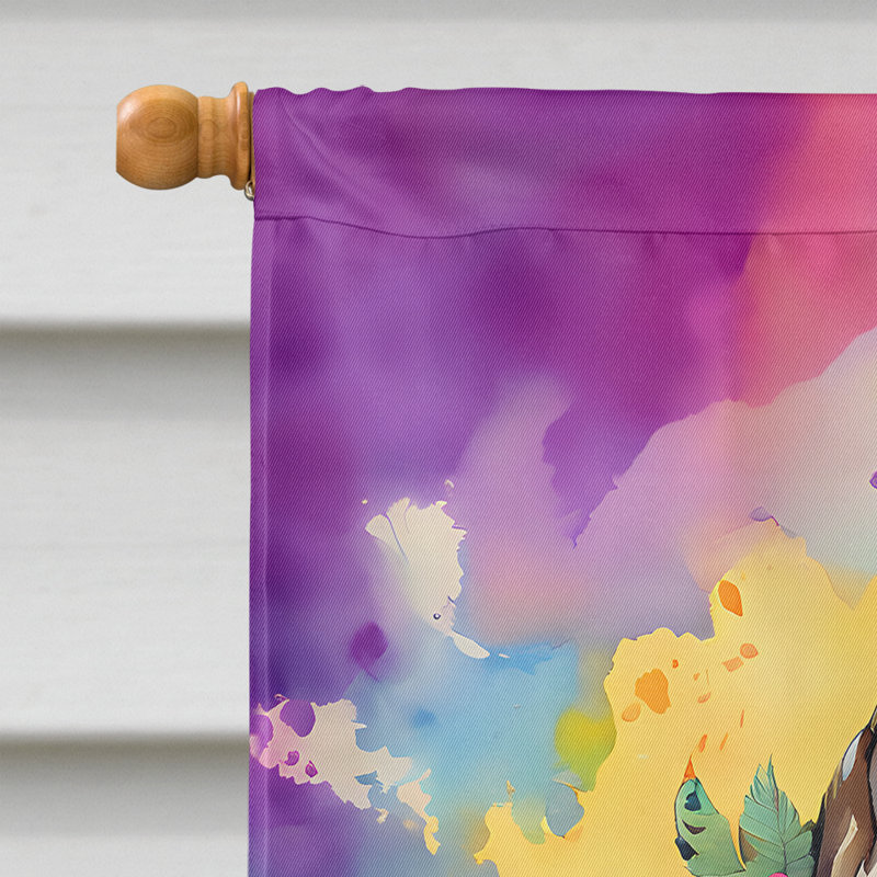 Drapeau de maison de loup hippie