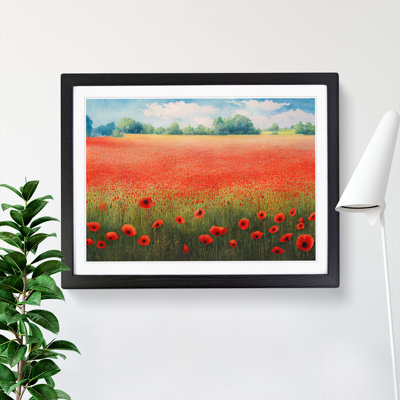 Watercolour Poppy Field Vol.4 - Single Picture Frame Print